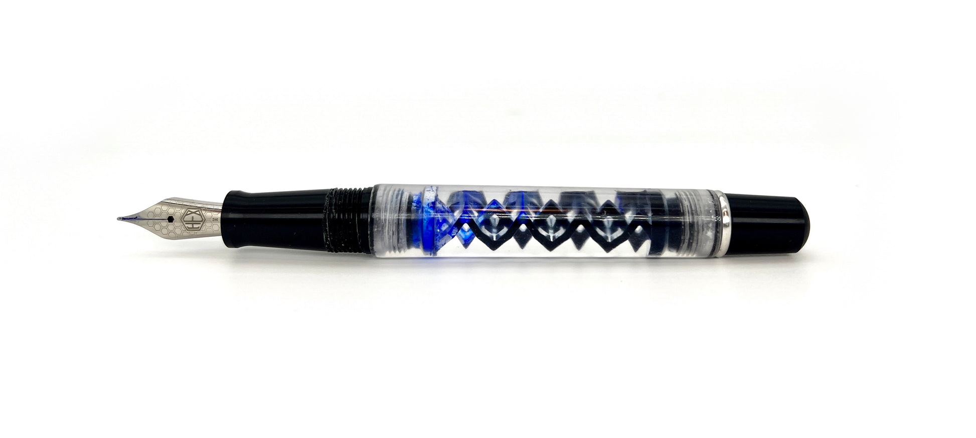 Hex Pens 3D Printed Fountain Pen Entwined Evolved Uncapped
