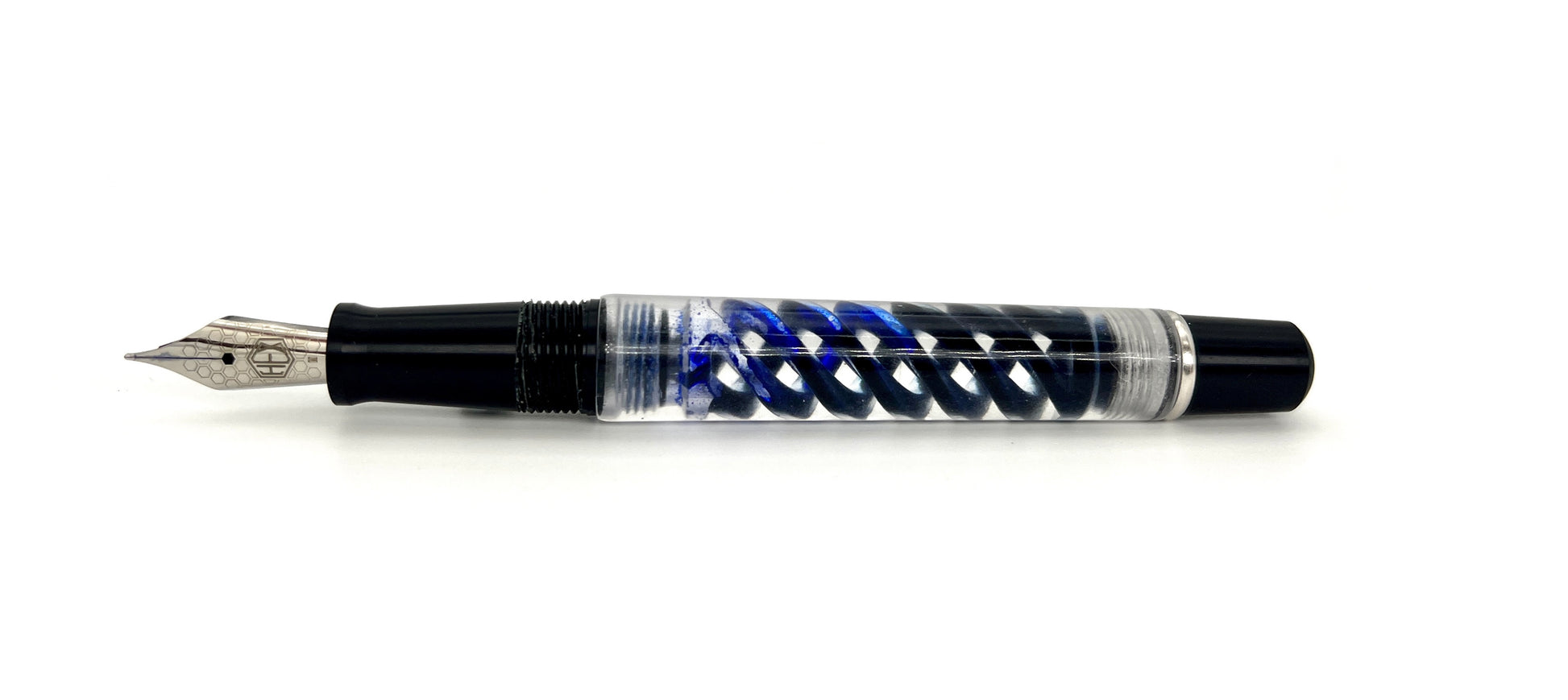 Hex Pens 3D Printed Fountain Pen Triple Twist Evolved Uncapped