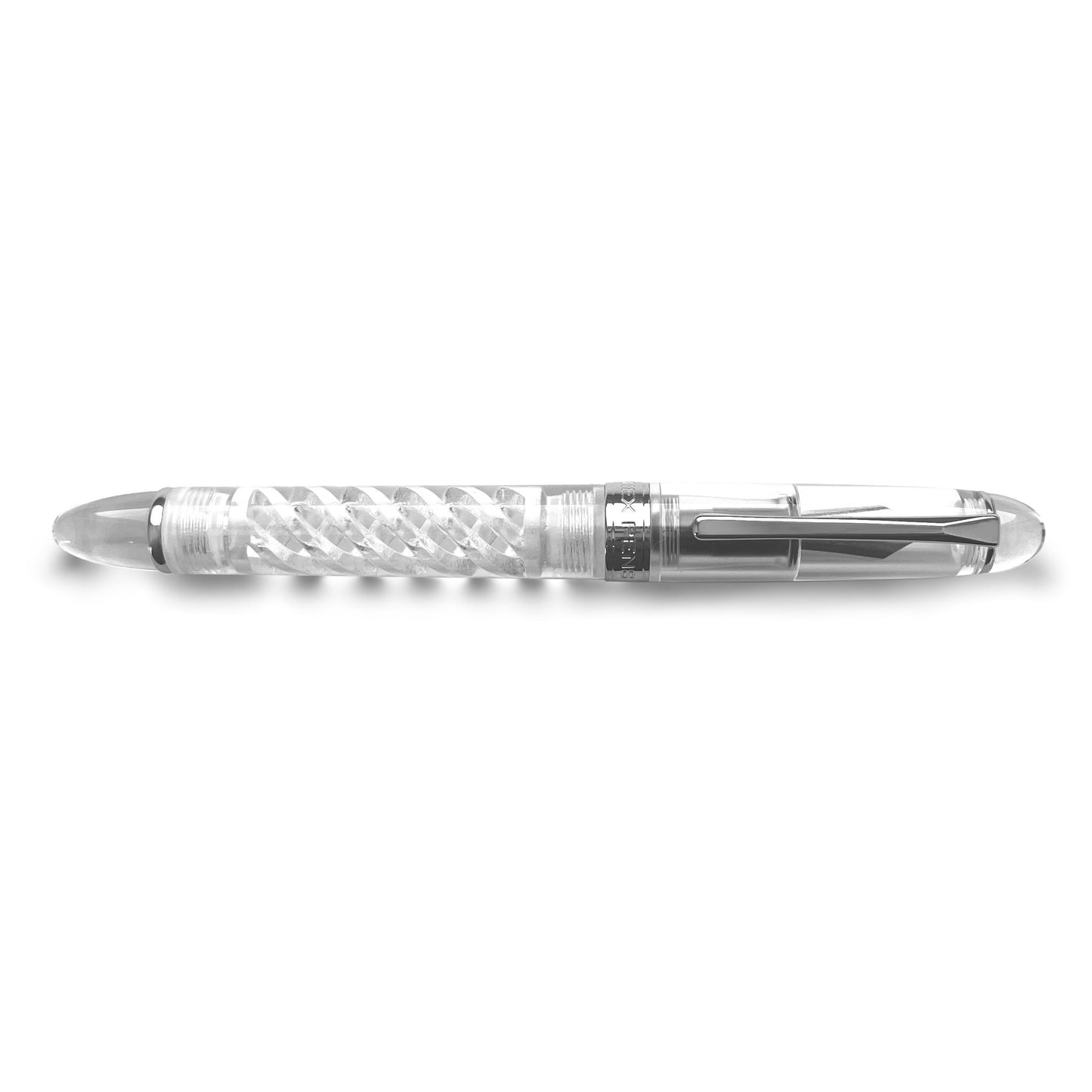 Hex Pens Triple Twist Lucent Fountain Pen Capped Top View
