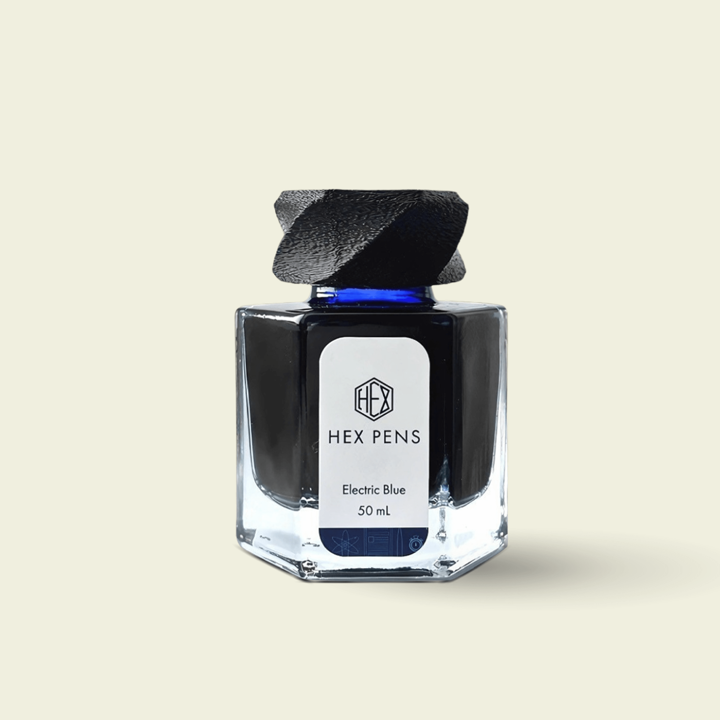 Electric Blue bottled ink by Hex Pens.