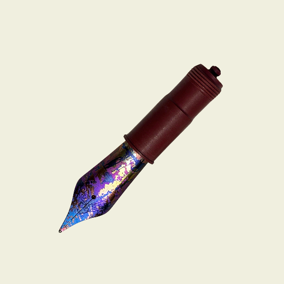 Galaxy titanium nib unit, by Hex Pens.