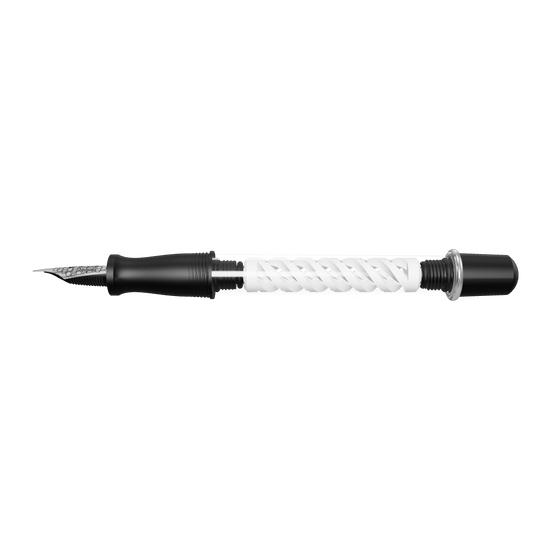 3D Model of the Hex Pens Triple Twist Evolved 3D Printed Fountain Pen that is Uncapped